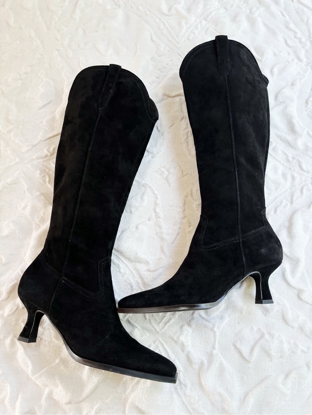 Dolce Vita Black Suede Boots Size 7